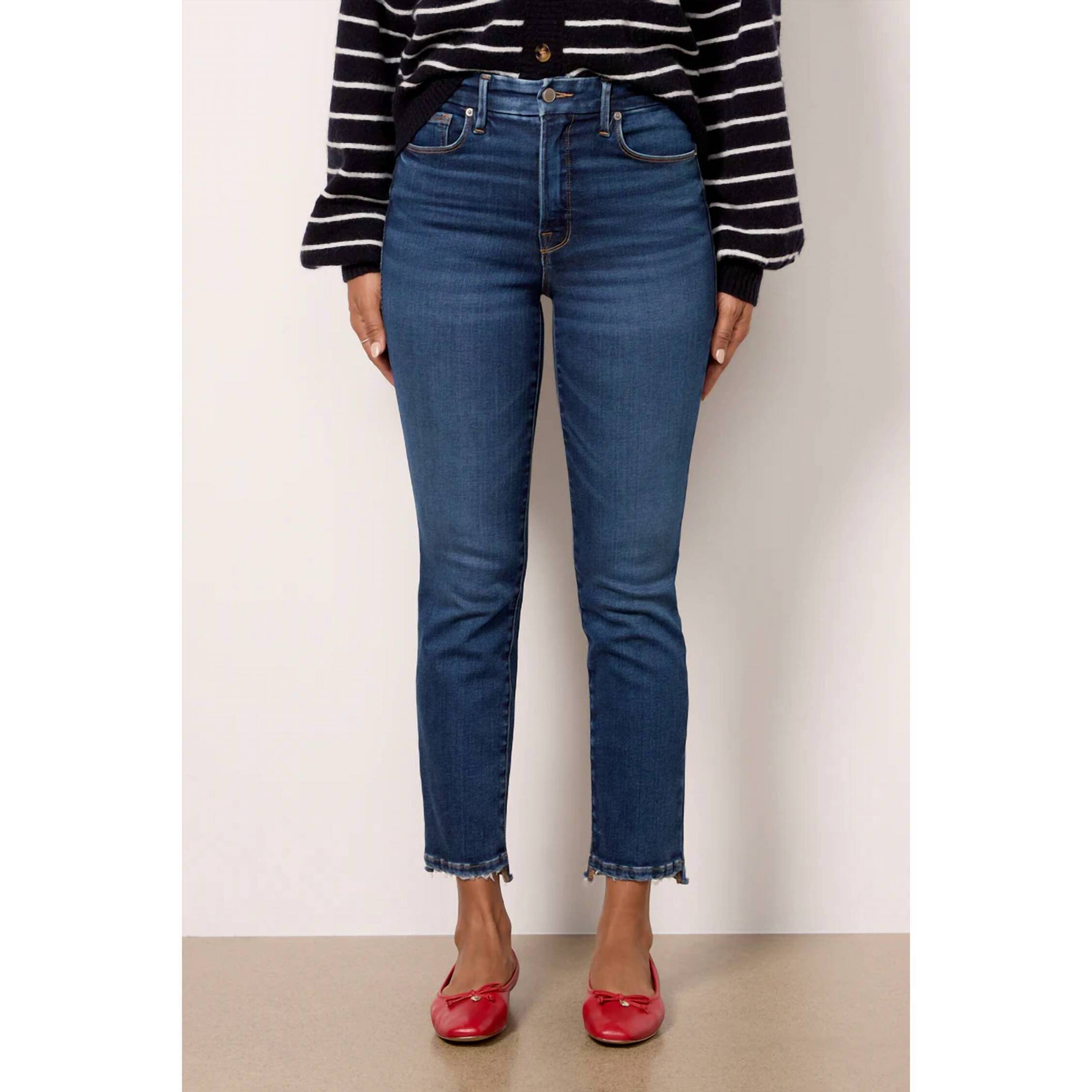 New Good American Good Classic Slim Jean In Blue
